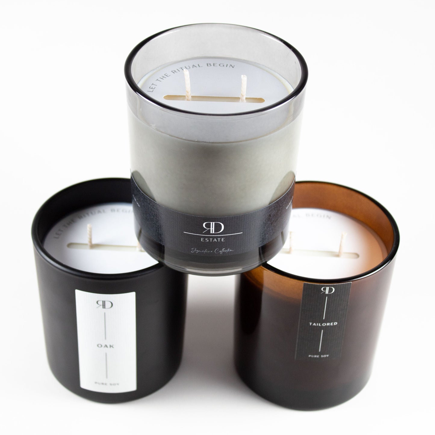 Private Label - 14 oz. Apothecary Glass Candle (2-Wick)