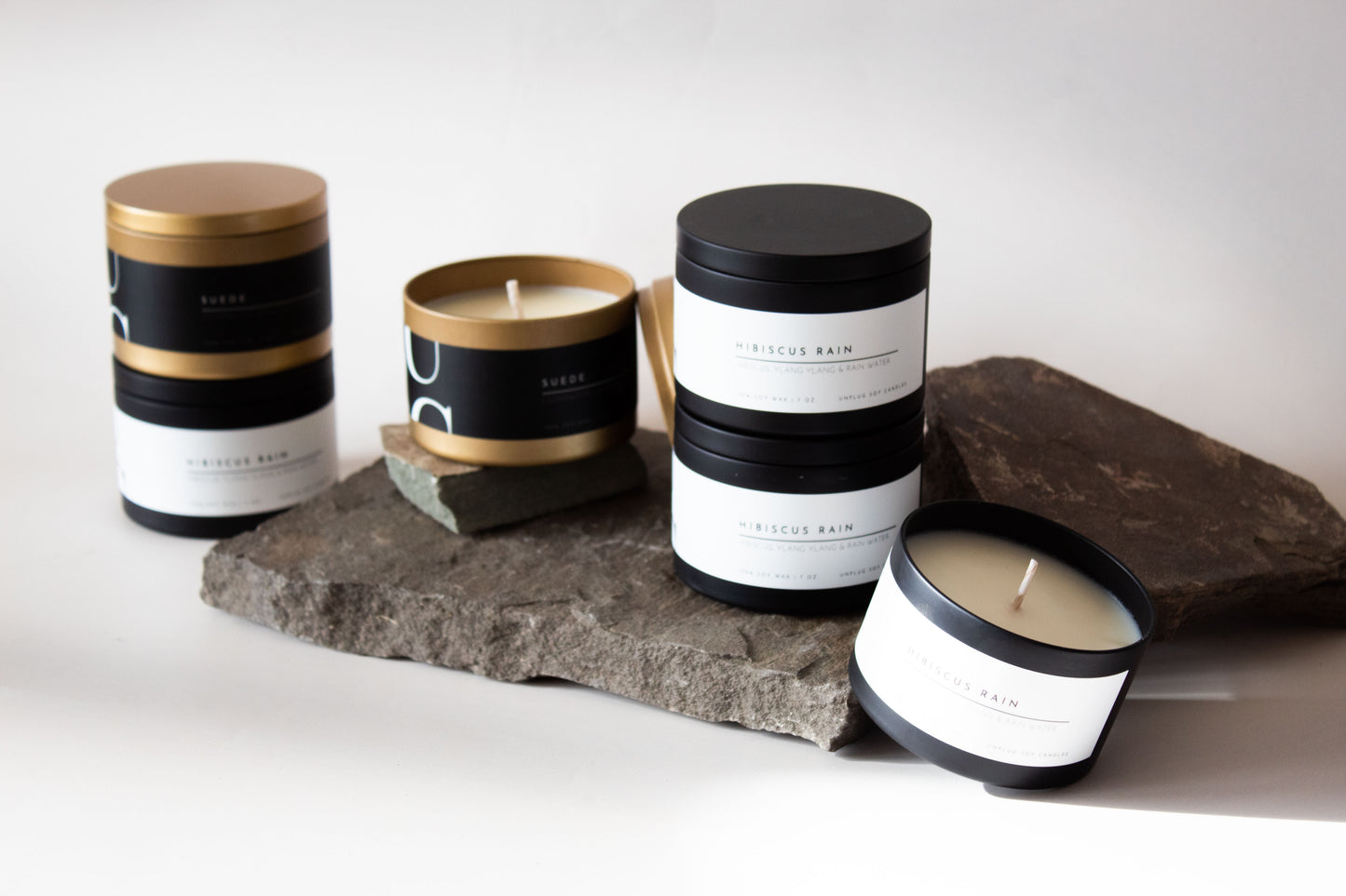 Matte Gold Tin Candle