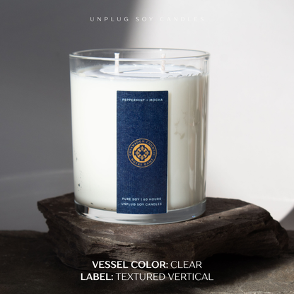 Private Label - 14 oz. Apothecary Glass Candle (2-Wick)
