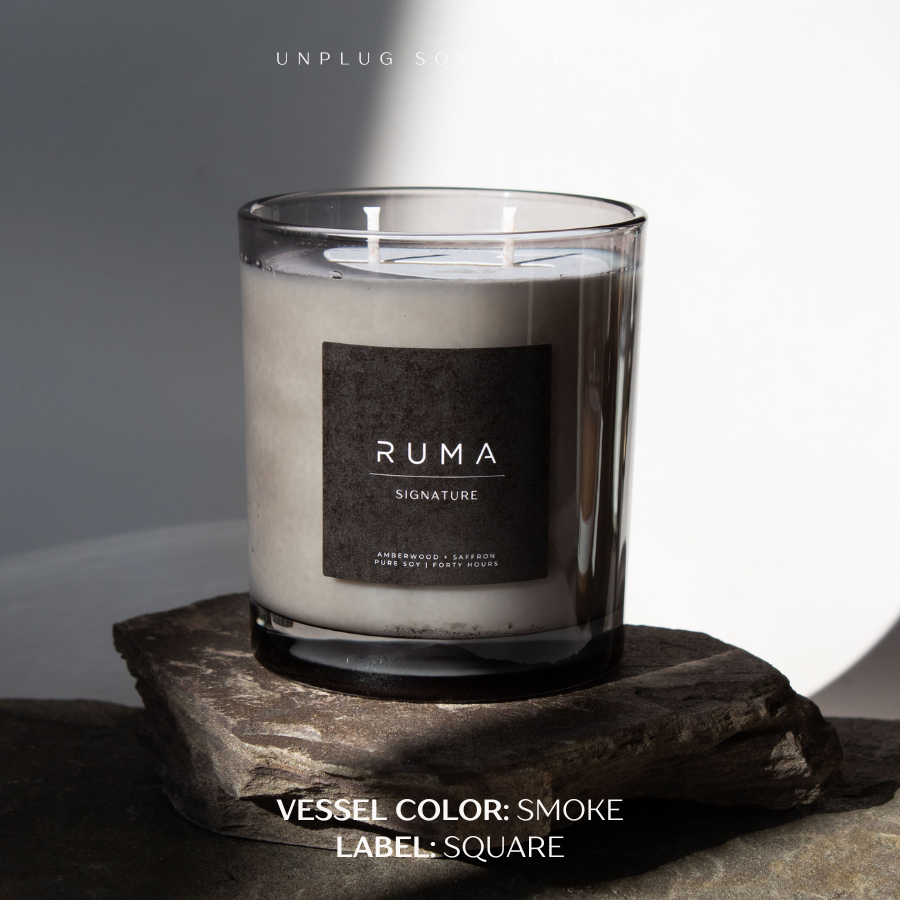 Private Label - 14 oz. Apothecary Glass Candle (2-Wick)