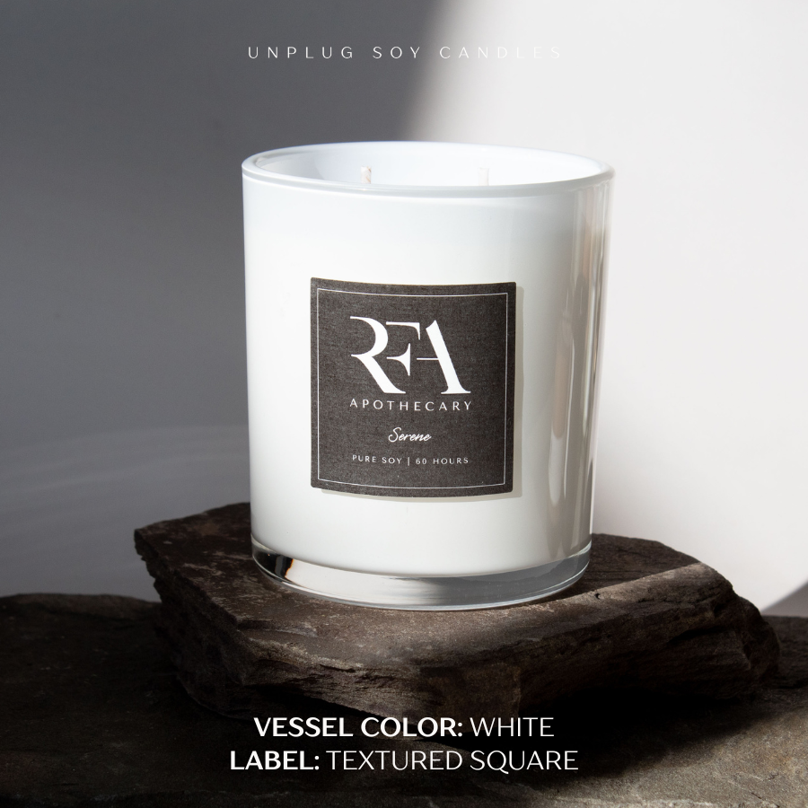 Private Label - 14 oz. Apothecary Glass Candle (2-Wick)