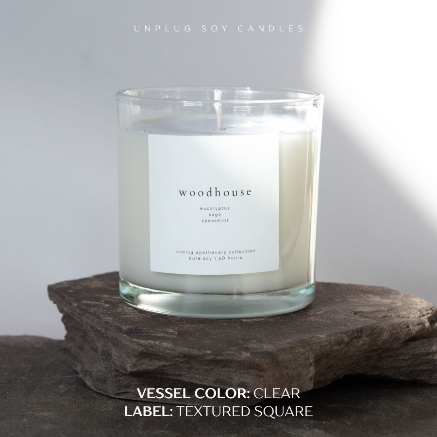 Private Label - 9 oz. Apothecary Glass Candle (1-Wick)