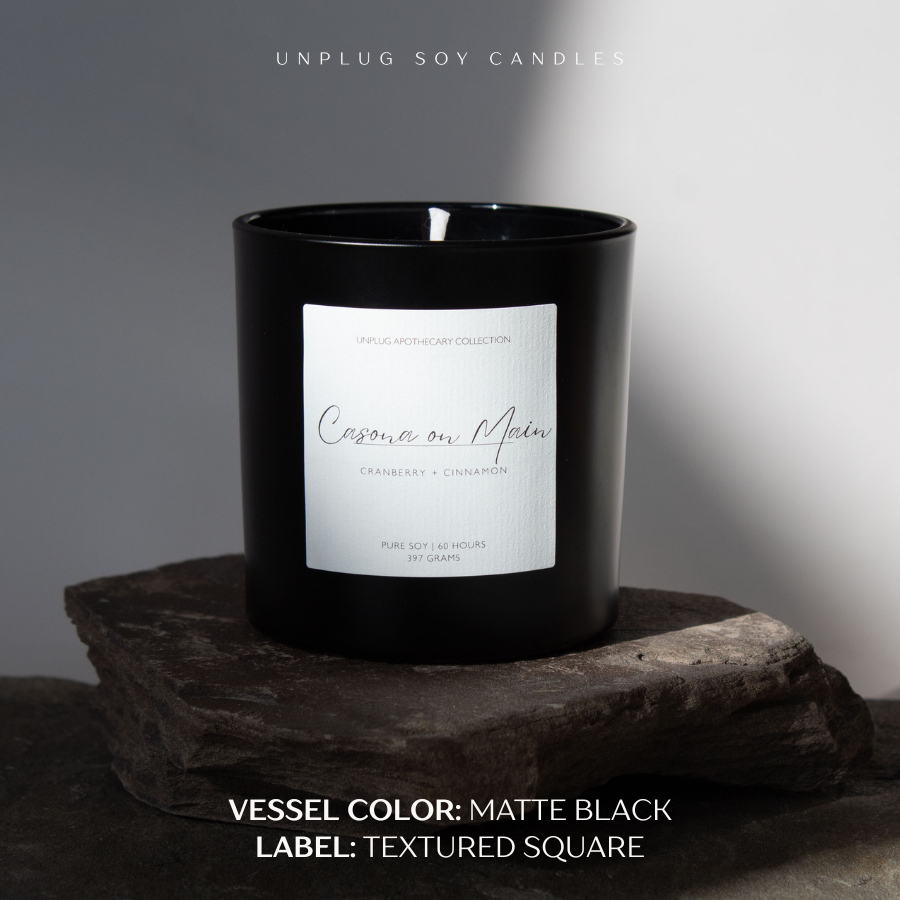 Private Label - 9 oz. Apothecary Glass Candle (1-Wick)