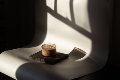 Fluted Glass Candle