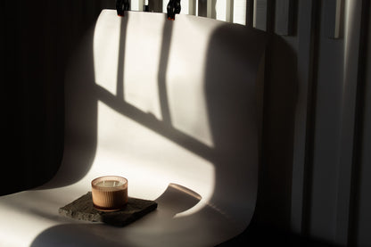 Fluted Glass Candle