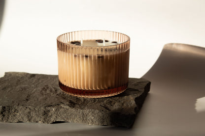 Fluted Glass Candle