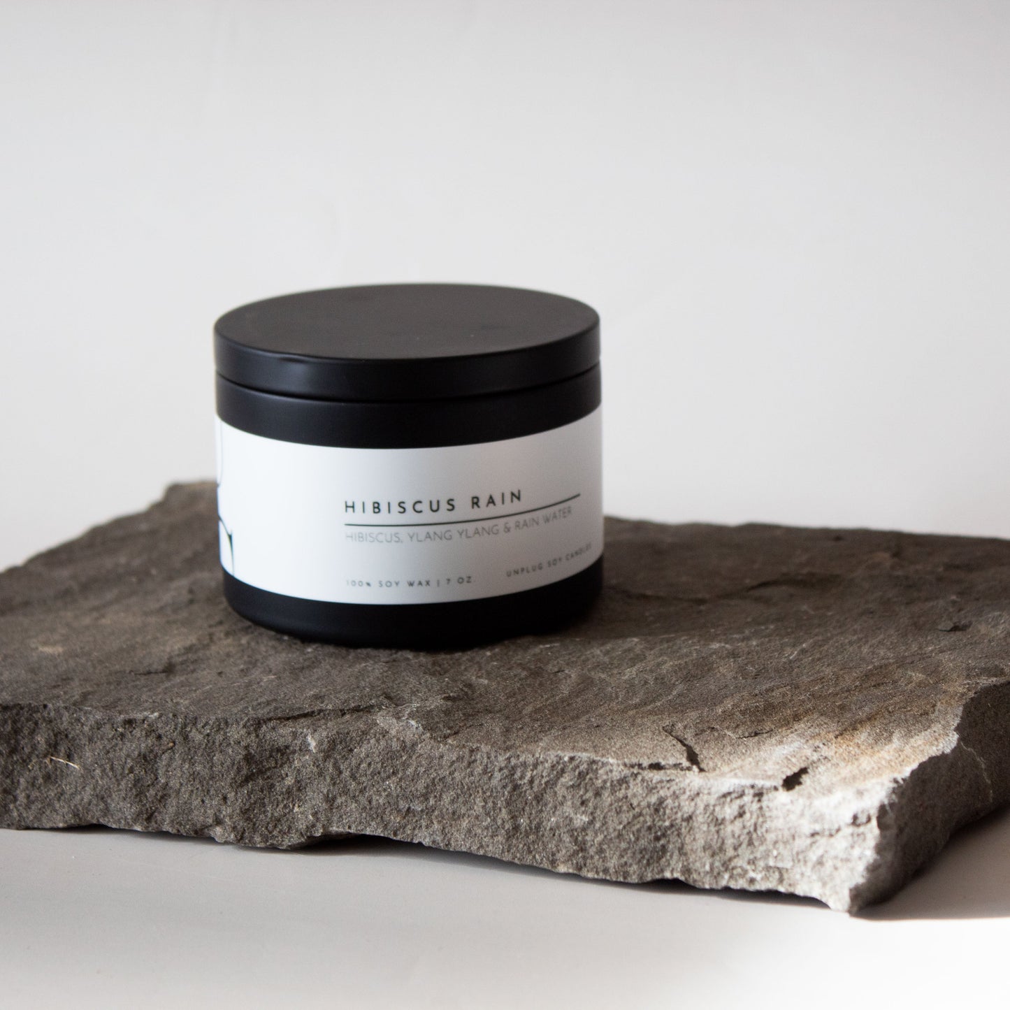 Matte Black Tin Candle