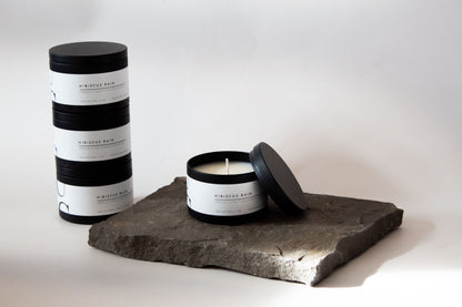 Matte Black Tin Candle