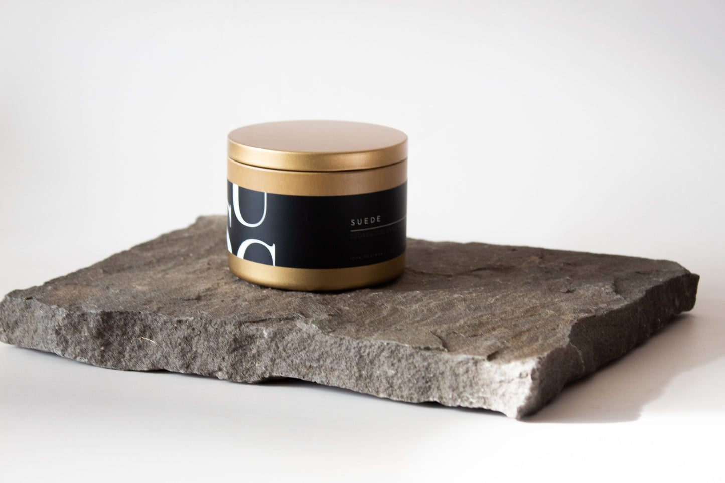 Matte Gold Tin Candle