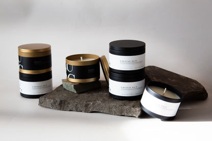 Matte Black Tin Candle