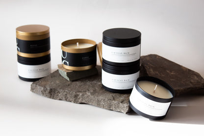 Matte Gold Tin Candle