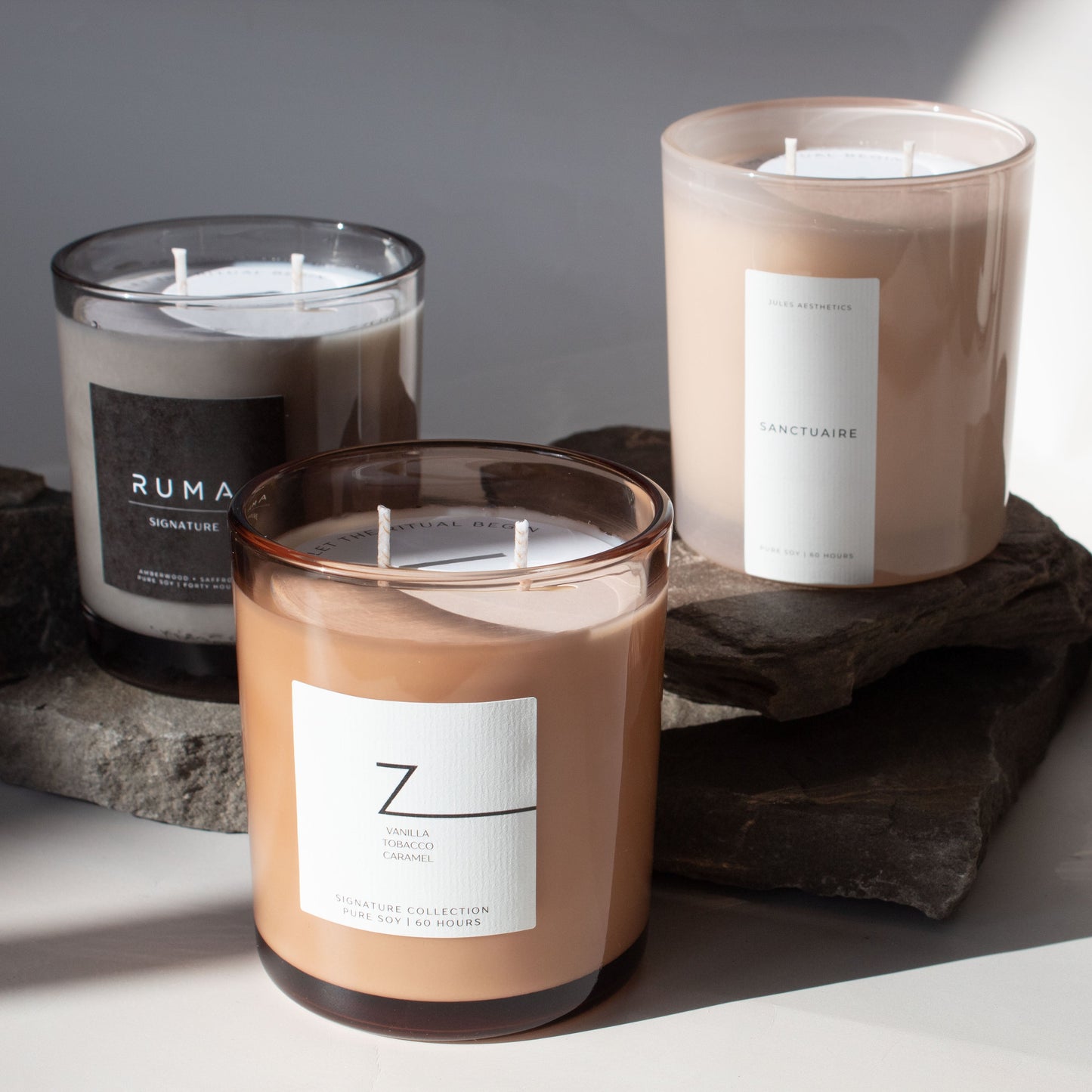 Private Label - 14 oz. Apothecary Glass Candle (2-Wick)