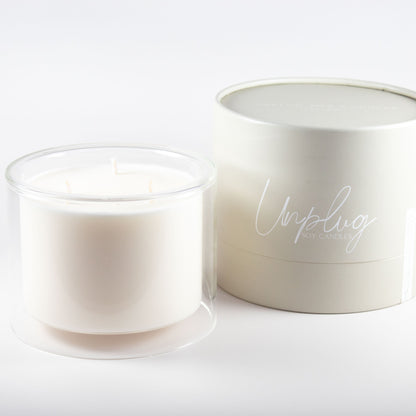 Unplug Mysa Lagom candle – small-batch soy candle in signature vessel